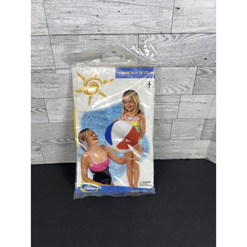 Intex 20"‎ Beach Ball The Wet Set #59020NP New Sealed 2008